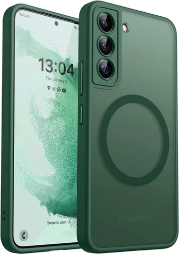 Miniatura 88 de CANSHN Funda diseñada para Samsung Galaxy A16-5G [protección completa de la cámara] [compatible con Magsafe] funda protectora trasera translúcida