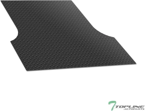 Miniatura 3 de 7422451311390 Compatible con Nissan Frontier D41 2022-2026 de 5 pies (59.5 pulgadas), placa de goma negra con placa de diamante
