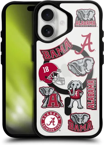 Miniatura 221 de Head Case Designs Funda de gel suave con licencia oficial de la Universidad de Alabama UA Collage compatible con Apple iPhone 13 Pro Max