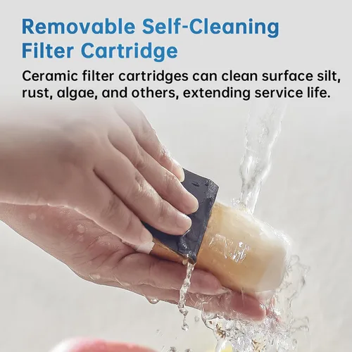 Miniatura 3 de Filtro de agua, filtro de agua para fregadero con filtros de cerámica y carbono, más de 200 galones, elimina cloro, olores, metales pesados, se