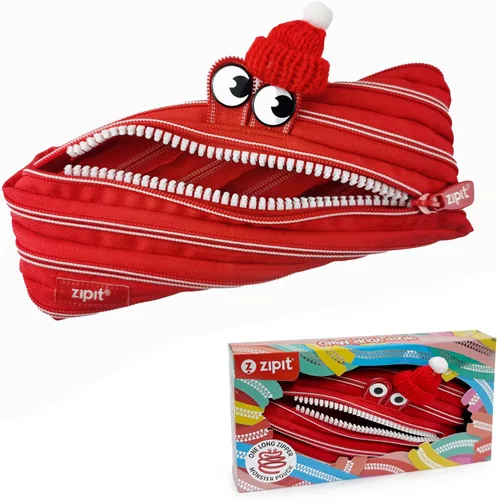 Miniatura 10 de ZIPIT Estuche de conejo para niñas, bonita bolsa con cremallera para niños y adolescentes, bolsa de papelería para la escuela, morado