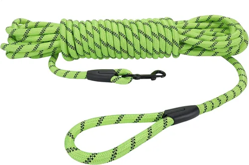 Miniatura 9 de Hi Kiss Correa de Entrenamiento de Obediencia y Agilidad para Perros/Cachorros - 15 pies 20 pies 30 pies 50 pies 100 pies - Ideal para Jugar
