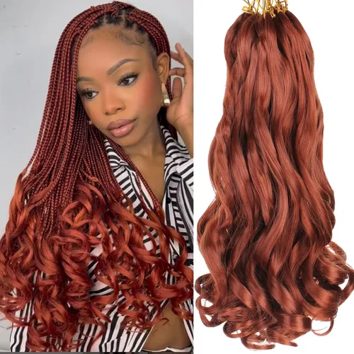 Miniatura 37 de Unionbeauty - Cabello rizado francés trenzado de 10 pulgadas, trenzas rizadas estilo Bob francés, cabello de ganchillo, 8 paquetes de trenzas