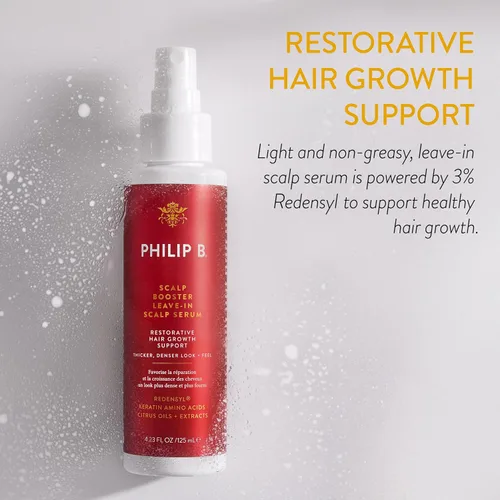 Miniatura 3 de PHILIP B. Scalp Booster - Suero sin enjuague para el cuero cabelludo, 4.23 onzas, tratamiento del cuero cabelludo para un cabello más grueso