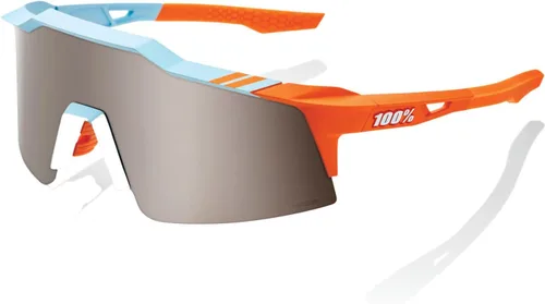 100% SPEEDCRAFT SL Sport Performance - Gafas de sol para ciclismo Soft Tact Dos Tonos - Hiper Silver Mirror Lens