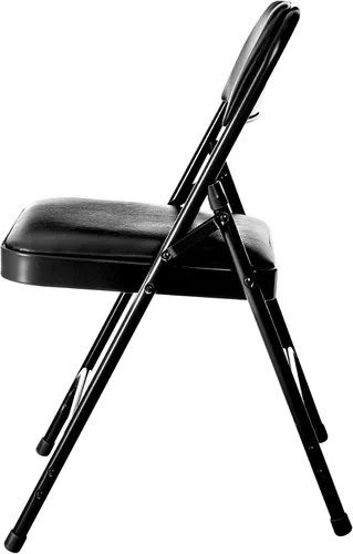 Miniatura 5 de OEF Furnishings OEF1300 Series - Sillas plegables acolchadas de vinilo de alta calidad con soporte de triple soporte, capacidad de 500 libras, Negro