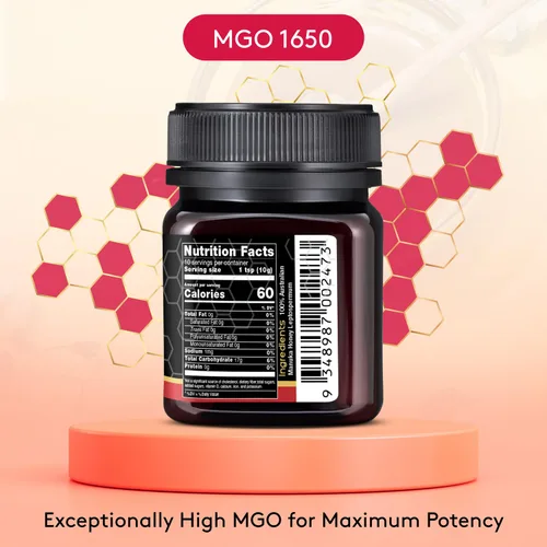 Miniatura 5 de Nature's Gold Miel de manuka cruda, certificado de alto MGO MGO auténtico, colmena rastreable 100% pura y auténtica para el hogar