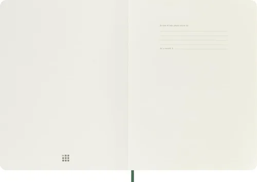Miniatura 4 de Moleskine - Cuaderno clásico, tapa blanda, tamaño XL (7.5 x 9.5 pulgadas), cuadriculado, verde mirto, 192 páginas
