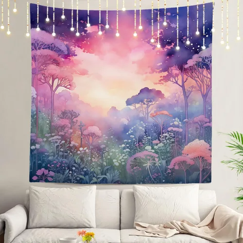 Miniatura 32 de Shrahala Circles Tapestry, Abstract Art With Various Circles Wall Hanging Hd Print Polyester Backdrop For Dorm Room Bedroom 30 X 40 In