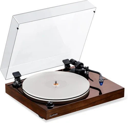Miniatura 2 de Fluance RT85 - Tocadiscos de vinilo de alta fidelidad de referencia con cartucho elíptico Ortofon 2M azul y base aislante de madera antivibración