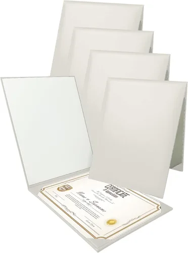 Miniatura 18 de Gradplaza Cubierta de diploma personalizada para graduación, documentos, soporte de diploma de certificado de cuero sintético liso