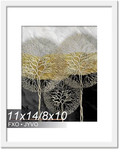 Miniatura 118 de Fxojyvo Marco de Fotos de 4x6, Muestra Foto de 3.5x5 con Paspartú o 4 x 6 Sin Paspartú, Liviano y de Alta Transparencia Marco de 4 por 6 para Pared