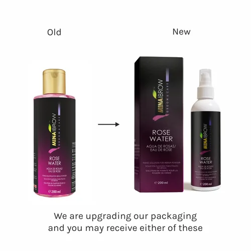 Miniatura 5 de MinaiBrow Kit de Tinte Instantáneo para el Cabello Marrón Medio Polvo Natural de Coloración Puntual con Agua de Rosas y Pincel Dúo en Ángulo