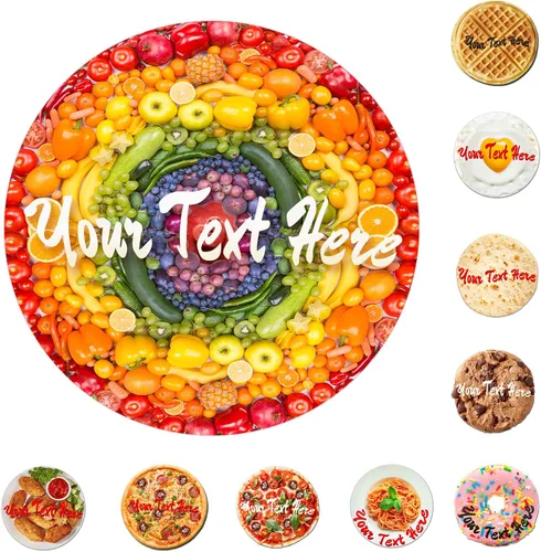 Miniatura 17 de Manta redonda de ramen personalizada con nombre y texto, manta de comida personalizada, regalos novedosos, mantas suaves personalizadas para Manta