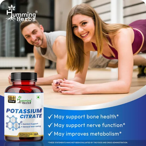 Miniatura 3 de Citrato de potasio 800 mg (306 mg de potasio elemental) – electrolitos y apoyo para el equilibrio del pH – vegano, sin OMG – 150 cápsulas