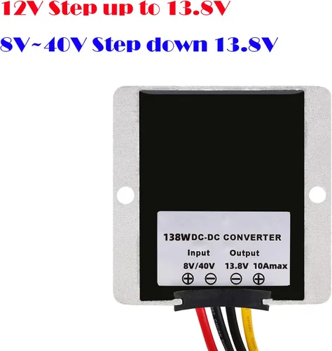 Miniatura 3 de DC/DC 8V-40V Paso Arriba Paso Abajo a 13.8V 10A 138W, Regulador de Voltaje Convertidor de Impulso, Adaptador de Potencia Potenciador de Voltaje