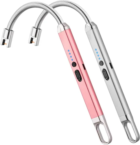 Miniatura 13 de MEIRUBY Encendedor eléctrico recargable USB, encendedor de arco, para velas, campamento, parrillada, deportes, herramienta para apasionados de lo