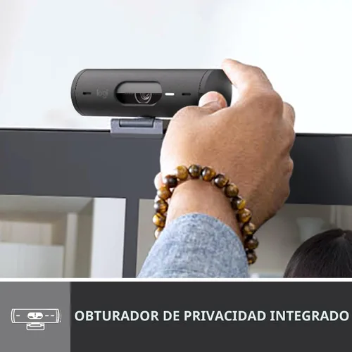 Miniatura 6 de Logitech Brio 501 - Cámara web Full HD con corrección automática de luz, modo de espectáculo, micrófonos de reducción de ruido, cubierta de Negro