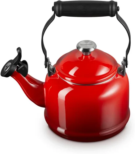 Miniatura 3 de Le Creuset Juego de 2 tazas de esmalte en acero con acabados metálicos y cerámica, 1.25 cuartos de galón de agua y (2) tazas de 14 onzas