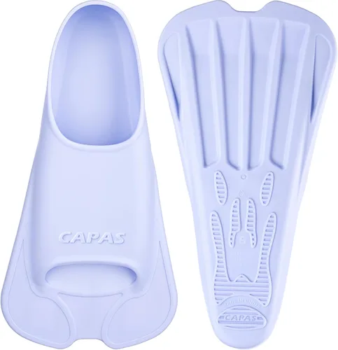 CAPAS Aletas de entrenamiento de natación, cómodas, de silicona, para natación, hoja corta, flotantes, con bolsa de malla, para hombres y mujeres,
