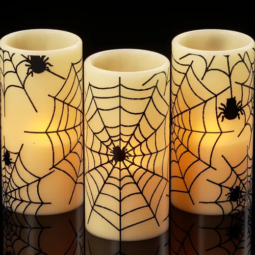 Miniatura 18 de Juego de 3 velas de calcomanía de Halloween de DRomance
