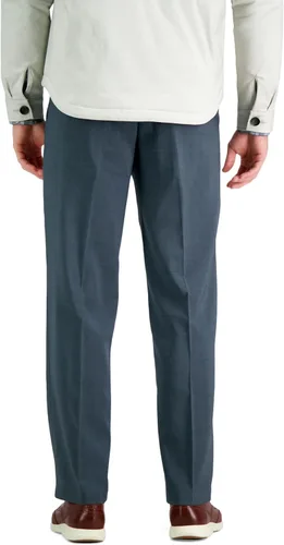 Miniatura 3 de Haggar - Pantalón de vestir de ajuste clásico para hombre, con parte delantera plana, comodidad premium, tallas regulares y grandes y altas