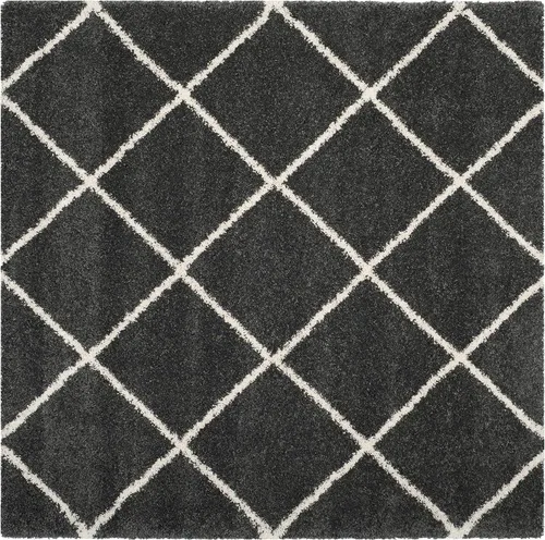 Miniatura 82 de SAFAVIEH - Alfombra de la colección Hudson Shag, diseño de enrejado moderno, no desprende pelusa y fácil de cuidar, 2 pulgadas de grosor, ideal