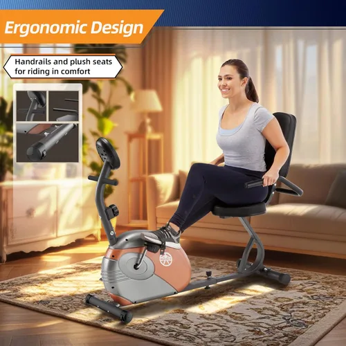 Miniatura 2 de Marcy Home Fitness - Bicicleta de ejercicio personal con resistencia magnética ajustable para entrenamiento cardiovascular y entrenamiento de Cobre