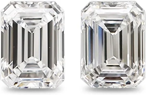Miniatura 2 de MOIS Moissanita suelta de 2 quilates, diamante incoloro real, claridad VVS1, piedra preciosa brillante de corte esmeralda para hacer