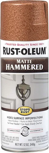 Miniatura 27 de Rust-Oleum 7215830 – Pintura en aerosol con efecto martillado para prevención del óxido, 12 oz (340 g), color negro