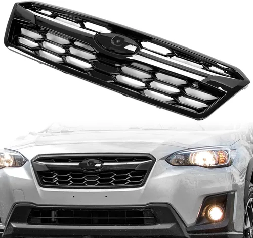 Miniatura 10 de HECASA Rejilla superior delantera compatible con Subaru Crosstrek 2018-2020 Reemplazo para 91123FL170 91123FL121 Rejilla de radiador y parachoque