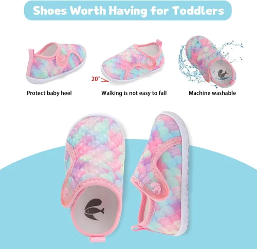 Miniatura 200 de FEETCITY Baby Boys Girls Water Sport Shoes Barefoot Kids Aqua Socks Quick-Dry Beach Swim Pool Shoes