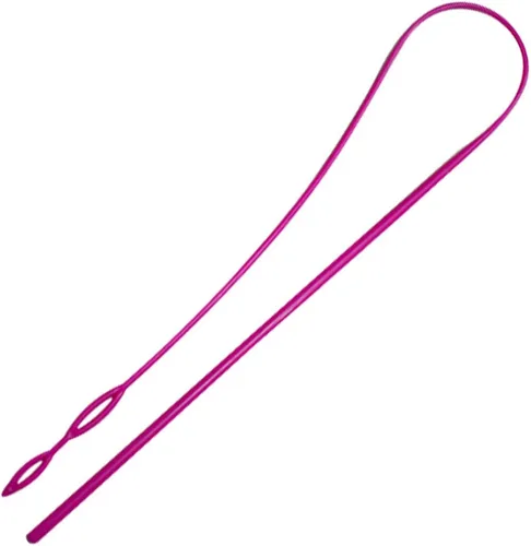 Miniatura 8 de yuntop 1 herramienta de enhebrador de cordón de plástico flexible de 23 pulgadas, herramienta de reemplazo de cordón fácil para chaquetas, trajes