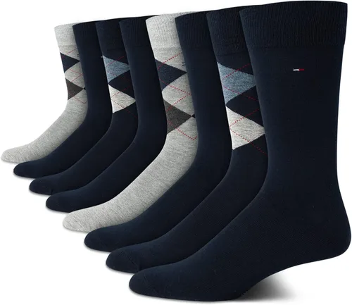 Miniatura 27 de Tommy Hilfiger Calcetines de vestir acolchados y transpirables de tela elástica para hombre, paquete de 8