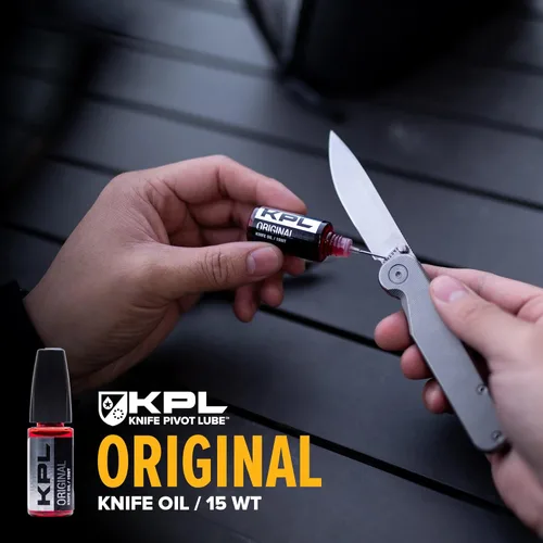 Miniatura 5 de Lubricante de pivote para cuchillo – Aceite original para cuchillas – Aceite sintético de rectificado para navaja de bolsillo – Lubricante de KPL