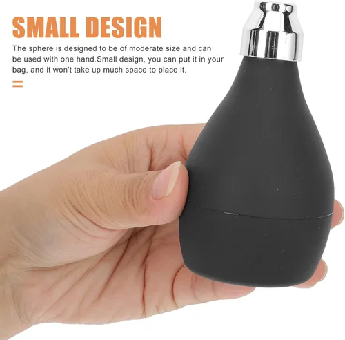 Miniatura 4 de FRCOLOR Contenedor portátil de polvo de viaje manual con soplo, dispensador de polvo de talco compacto recargable para el cuidado de la piel, uso al