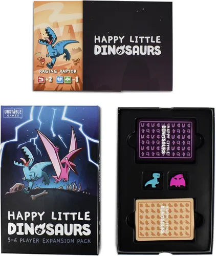 Miniatura 3 de Unstable Games - Happy Little Dinosaurs: Paquete de expansión para 5-6 jugadores - Lindo juego de cartas para niños, adolescentes y adultos - ¡Evita