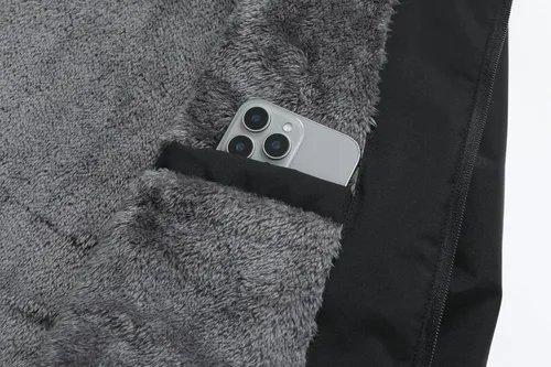 Miniatura 6 de Chaqueta impermeable de esquí para hombre, con forro polar, cálida chaqueta de lluvia de invierno con capucha