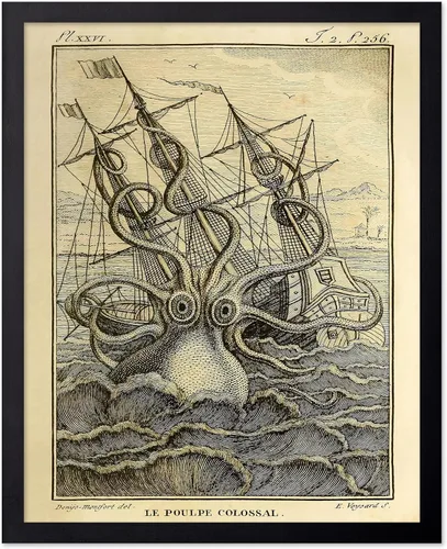 Miniatura 7 de Monem Art - Póster vintage de brujas que van a su sábado, impresión retro de brujas desnudas, arte de Halloween, arte pagano, regalo para hombres