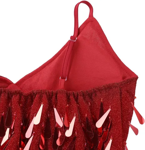 Miniatura 6 de Aislor - Vestido de baile con lentejuelas brillantes para mujer