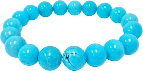 Miniatura 538 de Gem Avenue Handmade Round Bead Stretch Bracelet Unisex Natural Stone Beaded Jewelry for Men & Women, Elastic Wristband for Daily Wear