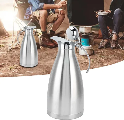 Miniatura 4 de Jarra térmica de café térmica, olla térmica aislada de acero inoxidable, frasco al vacío de doble pared, termo de café para café, agua caliente, té