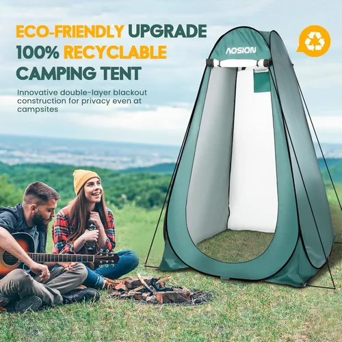 Miniatura 3 de Pop Up Privacy Shower Tent, Portable Changing Dressing Room with Carry Bag, Waterproof Sun Shelter for Camping, Beach, Hiking & Outdoor Activities.