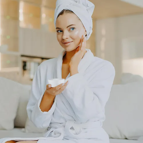 Miniatura 8 de Juego de 3 cuencos de silicona de silicona para máscara facial de color blanco para mascarilla facial, aplicación de aceite para el cabello