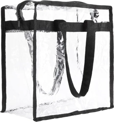 Miniatura 8 de Juvale Clear Stadium Approved Bags - 12x6x12 Large Transparent Tote Bags with Zippers and Handles