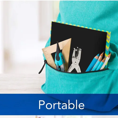 Miniatura 5 de Swingline - Perforadora de 1 agujero, con capacidad de 5 hojas, para papel de oficina clásico, para papel de manualidades, manualidades