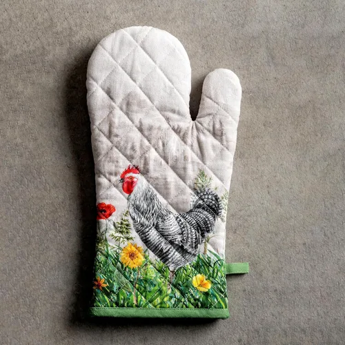 Miniatura 9 de Maison d' Hermine - Guante de horno doble de 7 x 13 pulgadas, con bucle, 100 % algodón, resistente al calor, cocinar, sartenes, hornear, microondas