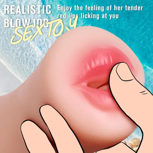 Miniatura 2 de Paquete de 3 juguetes sexuales coños de bolsillo para hombres, masturbadores masculinos, muñecas sexuales – Coño de bolsillo realista de boca