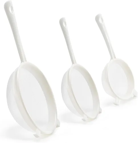 Miniatura 10 de Luckyiren Juego de coladores de kéfir, tamiz de plástico no metálico de 2 tamaños con malla fina para granos de kéfir, kéfir de leche, kéfir de agua