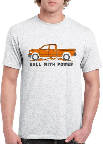 Miniatura 66 de Tee Hunt Camisetas gráficas y camisetas sin mangas para hombre Roll with Power Pickup Truck